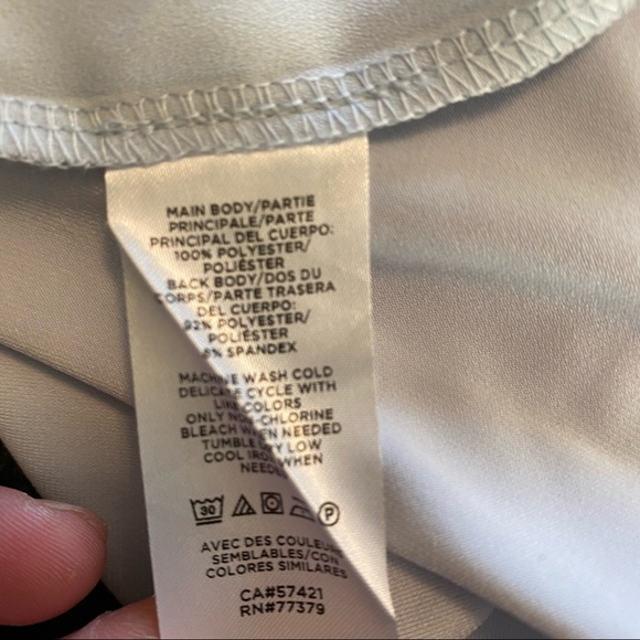 Ann Taylor Light Blue Flowy Chiffon Blouse with Pleated Front | Size XXL - Picture 8 of 8